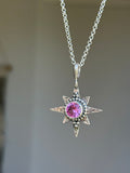 Simulated Pink Tourmaline Star Pendant~ PRE~Order