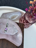 Dainty Leafy Pendant MTO~ Choice of Gemstone