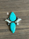 Apache Nugget Turquoise Statement Ring MTO