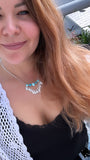 Turquoise Chandelier Chain Necklace