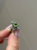 Various Stones Dainty Paisley Ring
