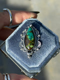 Polychrome Qingu Turquoise Ring