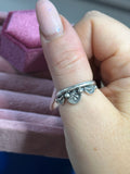 Half~Stamped Stacking Ring MTO