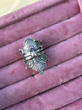 Concho Empress Lotus Crown Ring Size i~i1/2