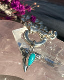 Turquoise Mini Shark Tooth Pendant MTO