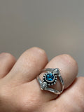 Various Stones Dainty Paisley Ring