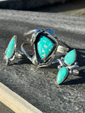 Apache Nugget Turquoise Ring Size U