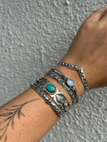 Stamped Wishbone Cuff Bracelet MTO