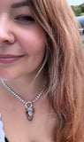 Chunky Bolt Ring Choker Chain MTO