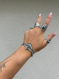 Labradorite Lotus Crown Wishbone Cuff MTO