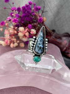 Double Turquoise Statement Ring