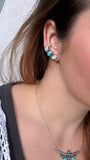 Triple Stone Ear Climber~ Left Ear, Small