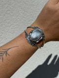 Black Mother of Pearl Statement Cuff Bracelet