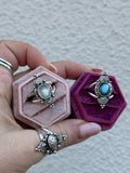 Moonstone or Labradorite Skylar Ring