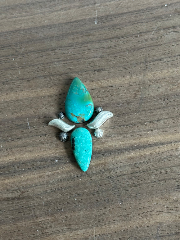 Apache Nugget Turquoise Statement Ring MTO