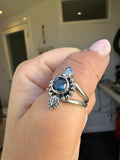 Dainty Paisley Ring MTO~stone choice
