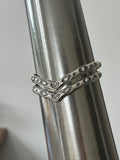 Stamped Wishbone Cuff Bracelet MTO