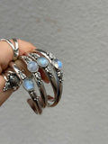 Moonstone Leafy Cuff Bracelet~Various sizes