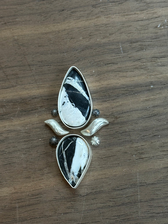 White Buffalo Large Statement Ring MTO