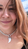 Chunky Bolt Ring Choker Chain MTO