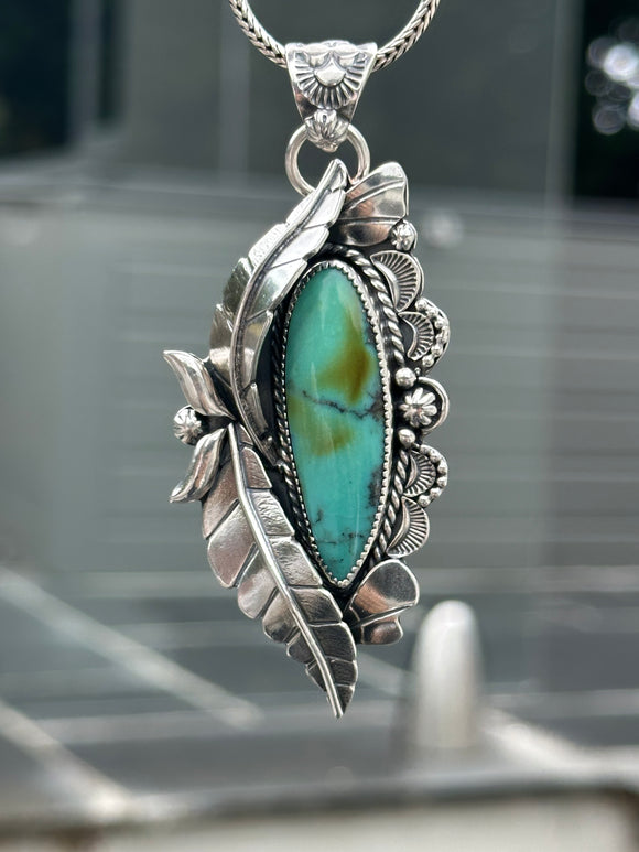 Turquoise Dreams Statement Pendant