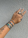 Stamped Wishbone Cuff Bracelet MTO