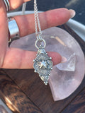 Stamped Talisman Pendant MTO~ Choice of Stone