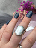 Mother of Pearl Chunky Stamped Ring