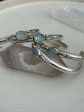 Moonstone Leafy Cuff Bracelet~Various sizes