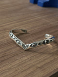 Stamped Wishbone Cuff Bracelet MTO
