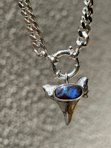 Boulder Opal Shark Tooth (Pendant only)