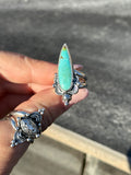 Qingu Turquoise Ring Size L1/2~M
