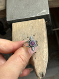 Various Stones Dainty Paisley Ring