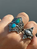 Turquoise Empress Lotus Crown Size S~S1/2