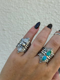 Concho Empress Lotus Crown Ring Size i~i1/2