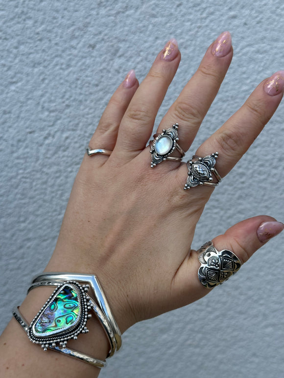 Abalone Shell Statement Cuff Bracelet