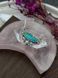 Dainty Chain Turquoise Necklace
