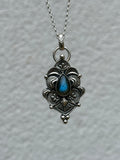 Decorative Stamped Labradorite Pendant MTO