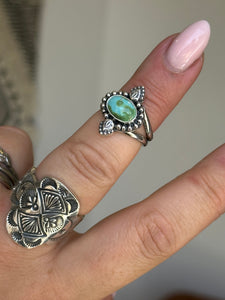 Turquoise Paisley Ring MTO