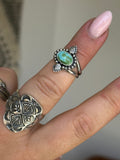 Turquoise Paisley Ring MTO