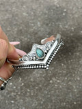 Labradorite Lotus Crown Wishbone Cuff MTO