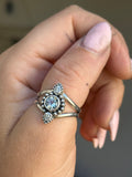 Various Stones Dainty Paisley Ring