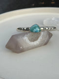Larimar Stamped Cuff Bracelet