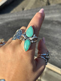 Apache Nugget Turquoise Ring Size U