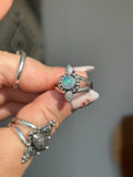 Dainty Paisley Ring MTO~stone choice