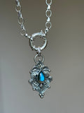 Decorative Stamped Labradorite Pendant MTO