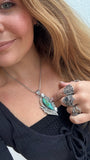 Turquoise Dreams Statement Pendant