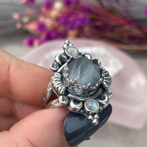 Mystic~ Blue Tara Quartz ~Finished as Ring or Necklace~