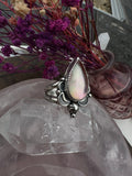 Pink Mother of Pearl Ring Size P