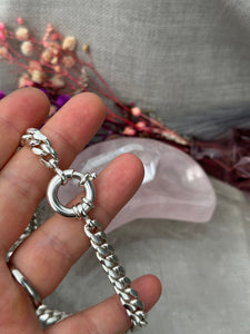 Chunky Bolt Ring Choker Chain MTO